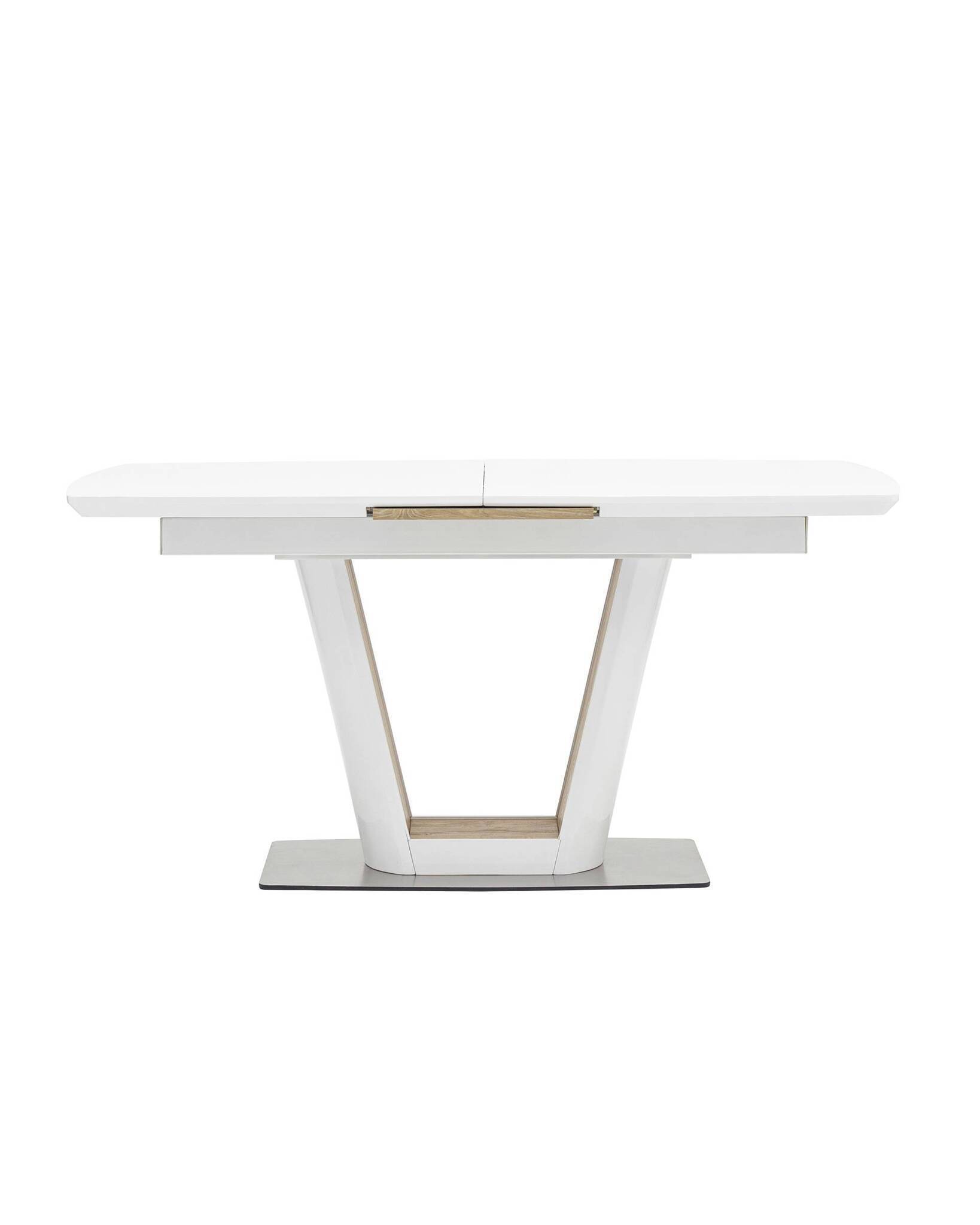 Стол обеденный Атланта раскладной 160-200*90 глянцевый белый Stool Group