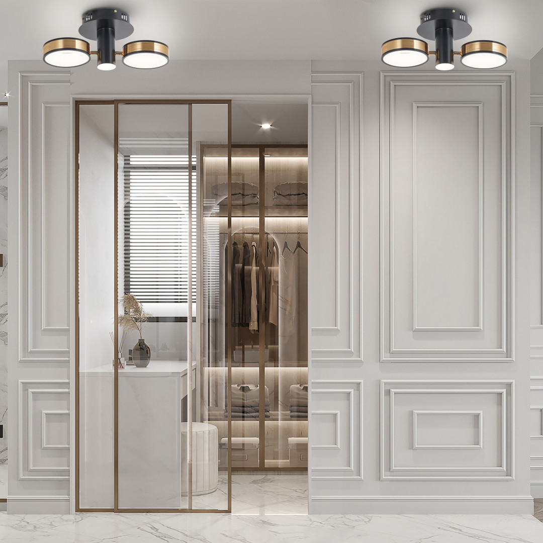 Светильник светодиодный 271040/2R BK/GD Arte Milano