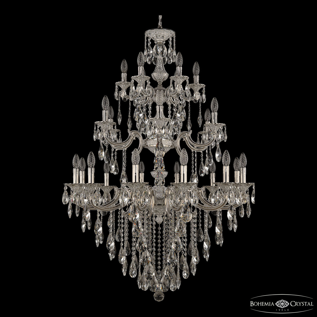 Люстра бронзовая с хрусталём 72110/12+6+6/300/3d B NW