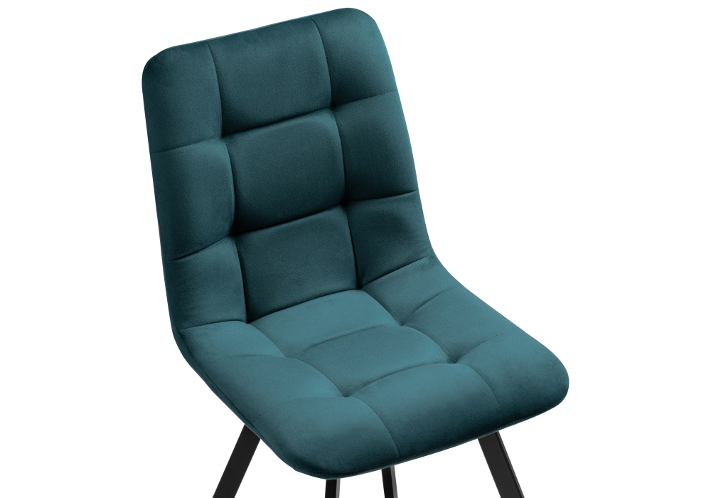 Стул Woodville Чилли морская волна / черный каркас 489706