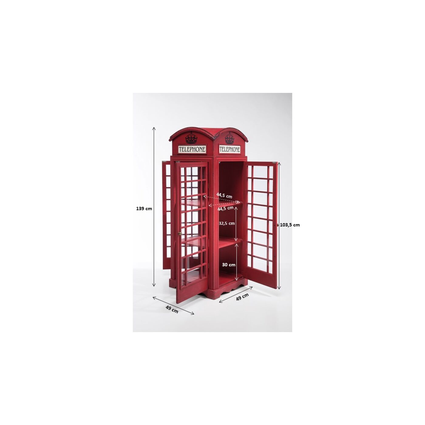 Шкаф-витрина London Telephone KARE 76383