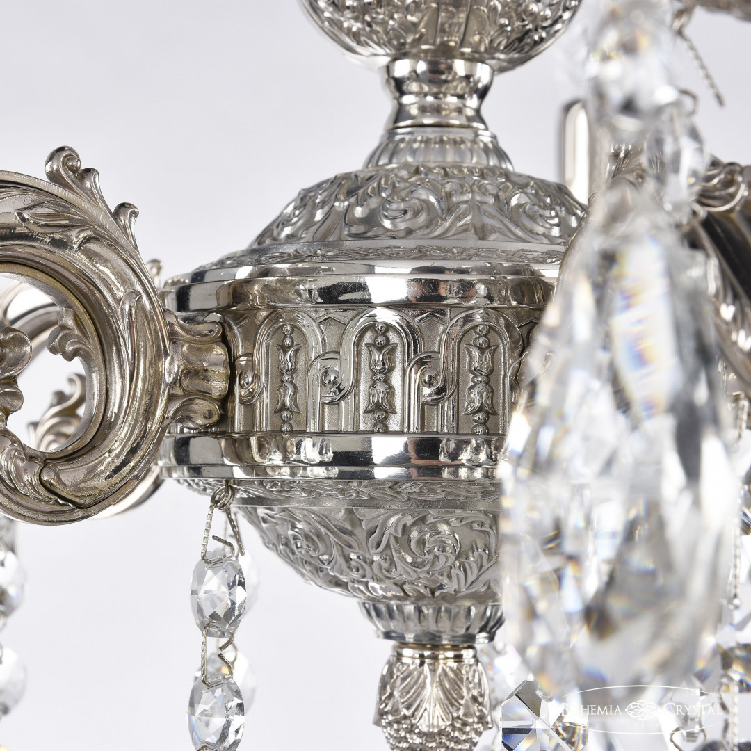 Люстра бронзовая с хрусталём 71102/5/125 B Ni