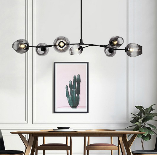 Люстра  Delight Collection Bubble 7 black/smoky