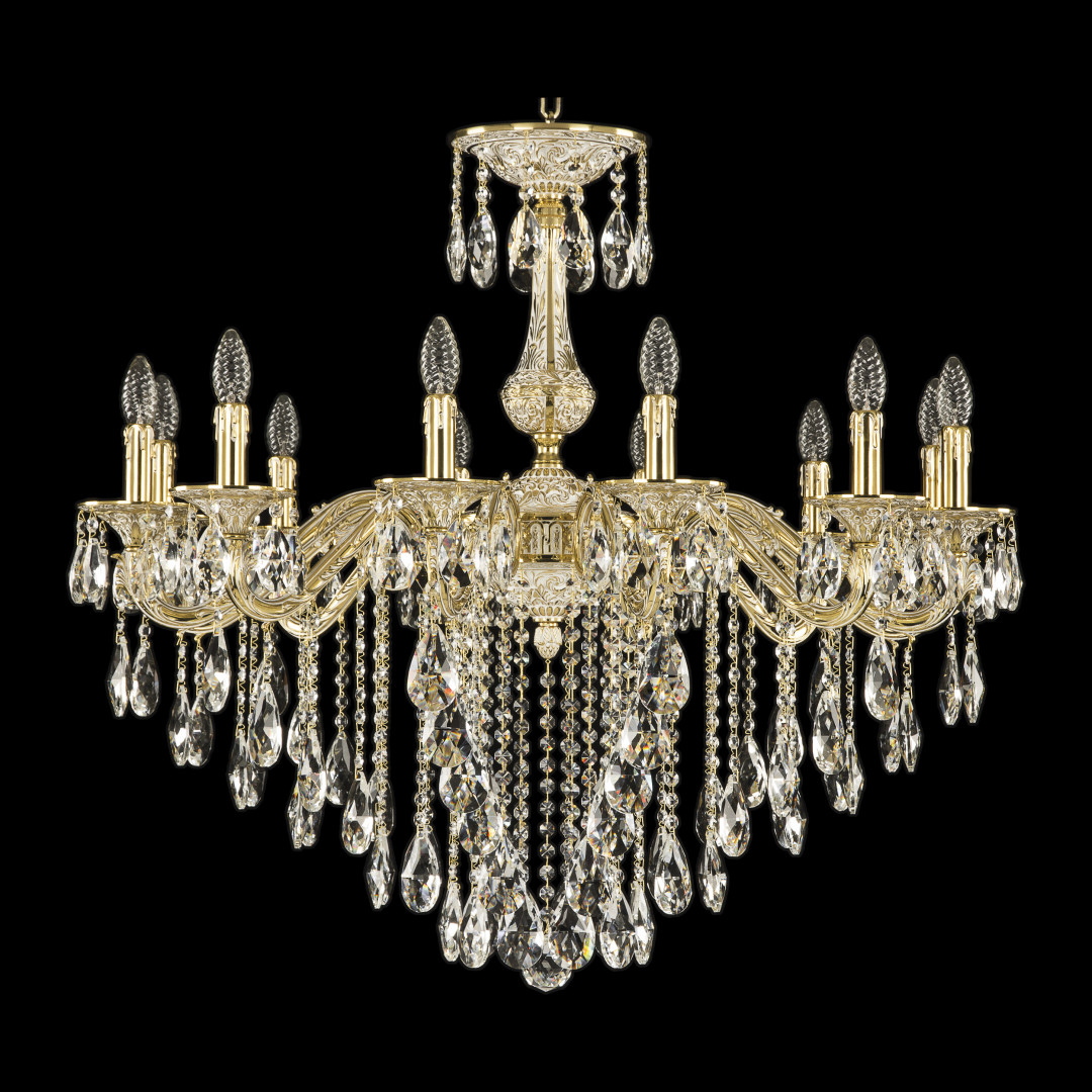 Люстра бронзовая с хрусталём 71102/12/300 B GW