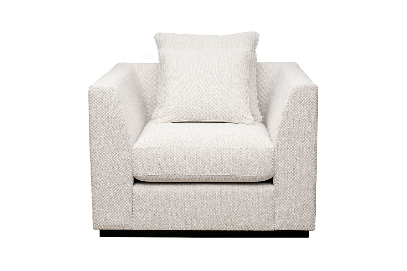 Кресло букле кремовое Garda Decor ROBERTO-K-FLONA SVBEG