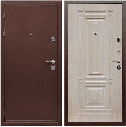 Дверь входная Graf Престиж 2 Антик медь / МДФ 6 мм ФЛ-2 Венге