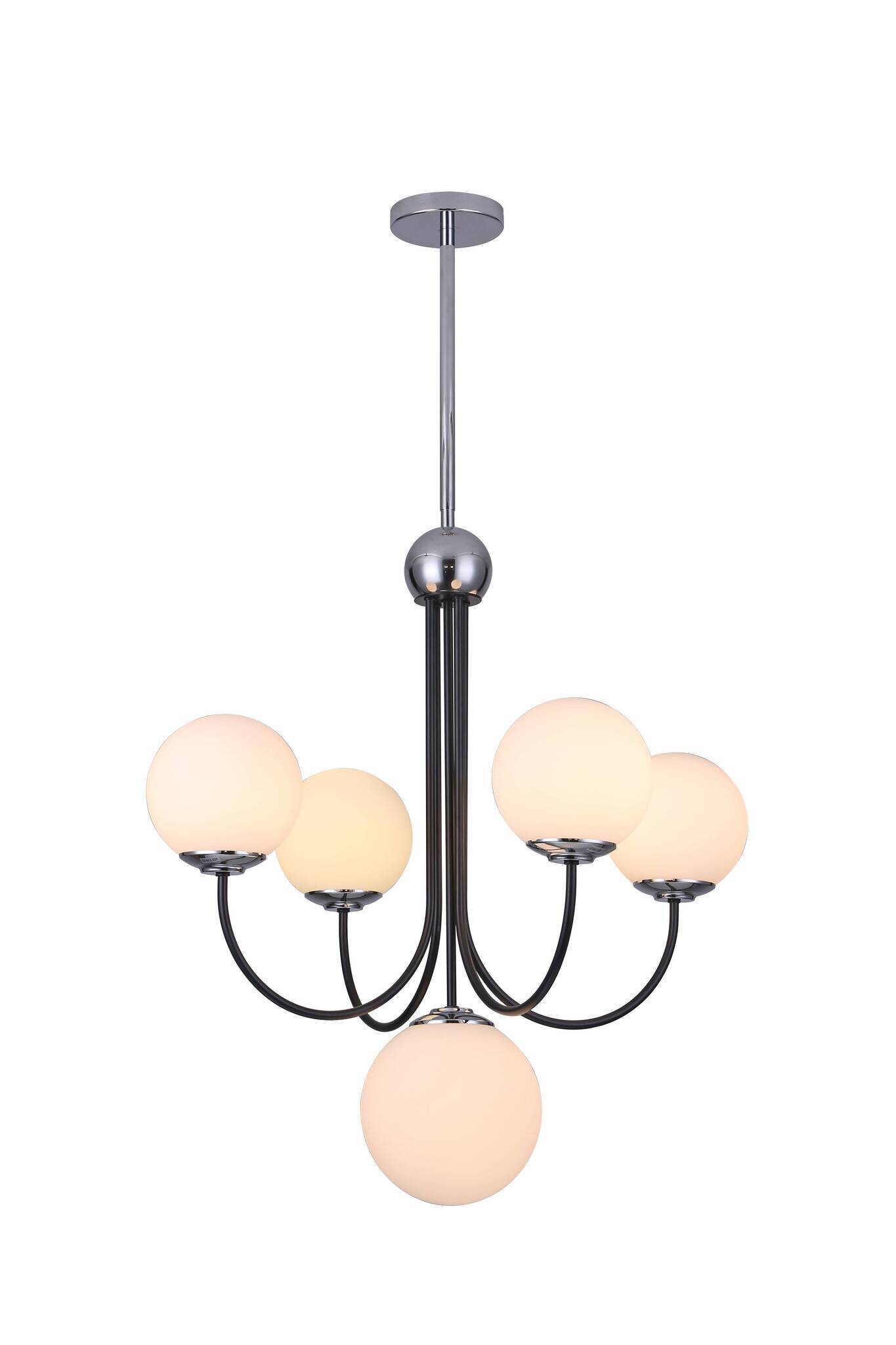 Люстра на штанге Moderli V3001-5C Lana 5*G9*3W