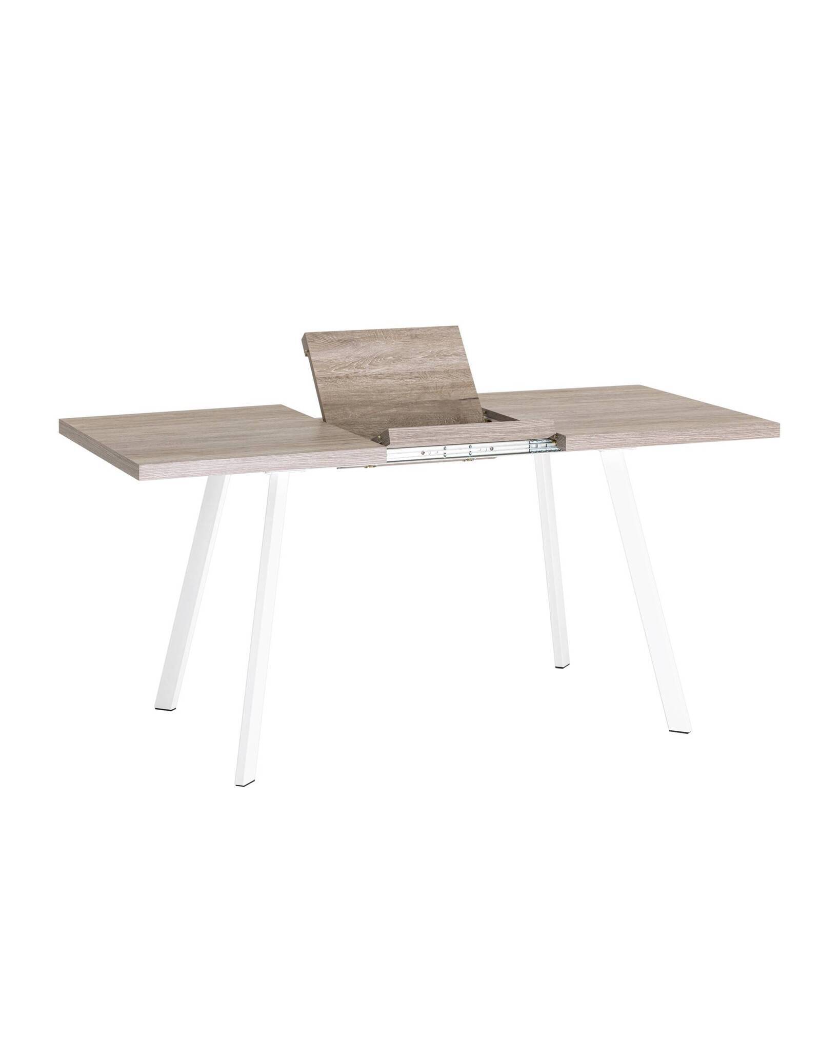 Стол Plain 116-158*74 дуб Ан/белый Stool Group