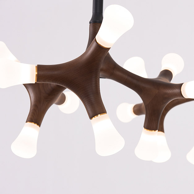 Потолочный светильник SANTANA L18 Dark brown by ImperiumLoft