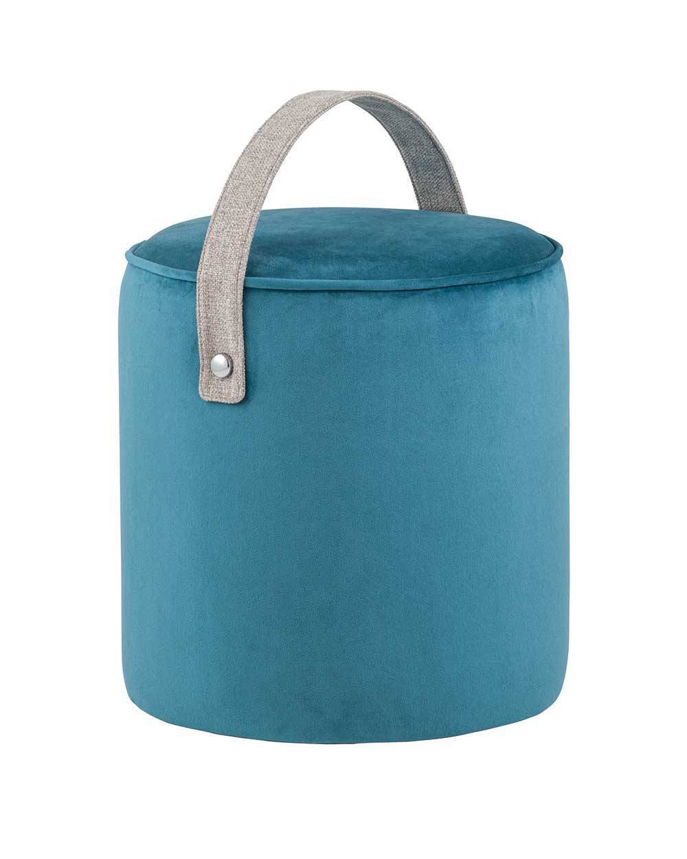 Пуф Джерри велюр темно-бирюзовый Stool Group