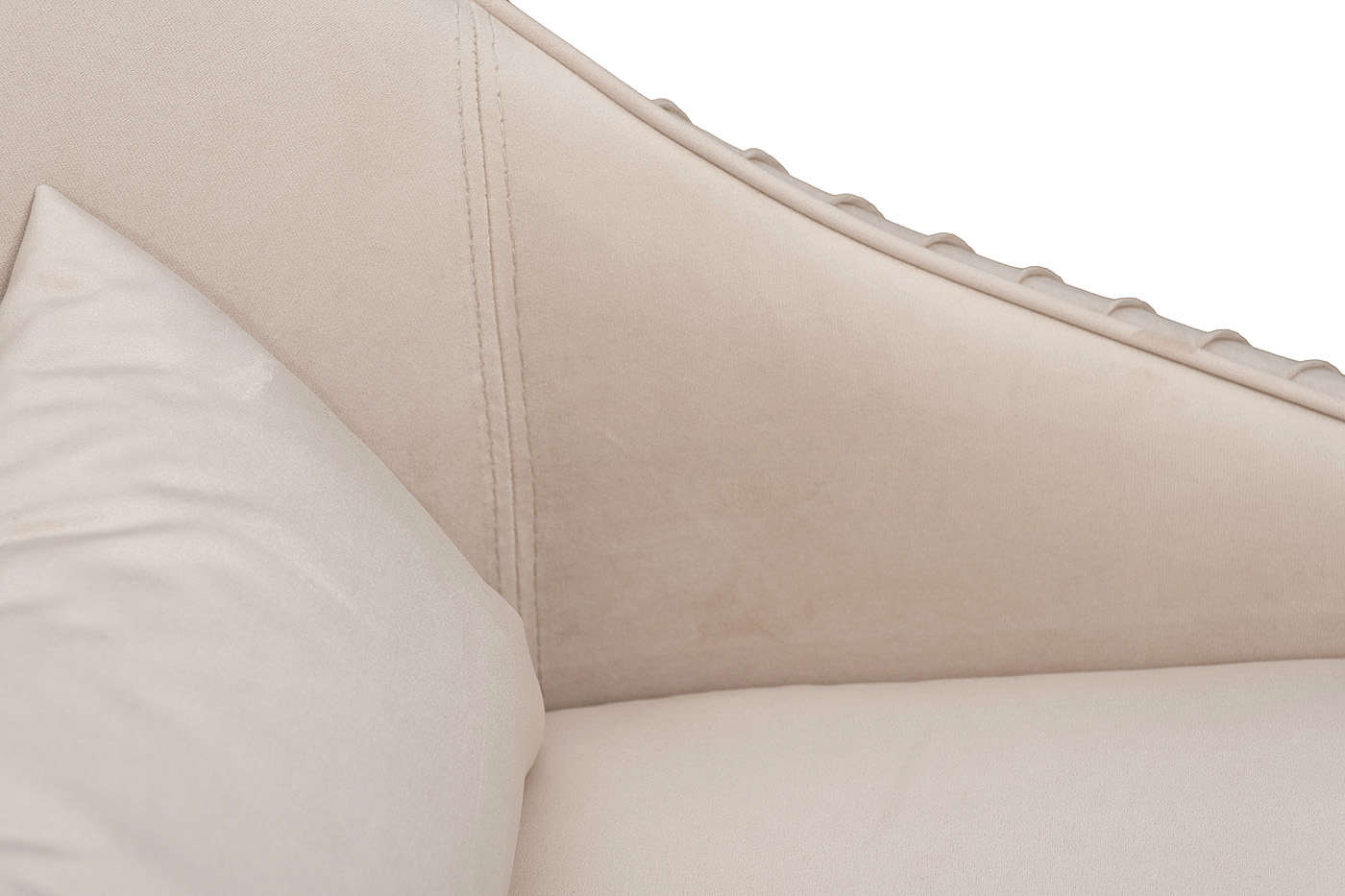 Кресло Palazzo велюровое бежевое Garda Decor PALAZZO-K-ROM07