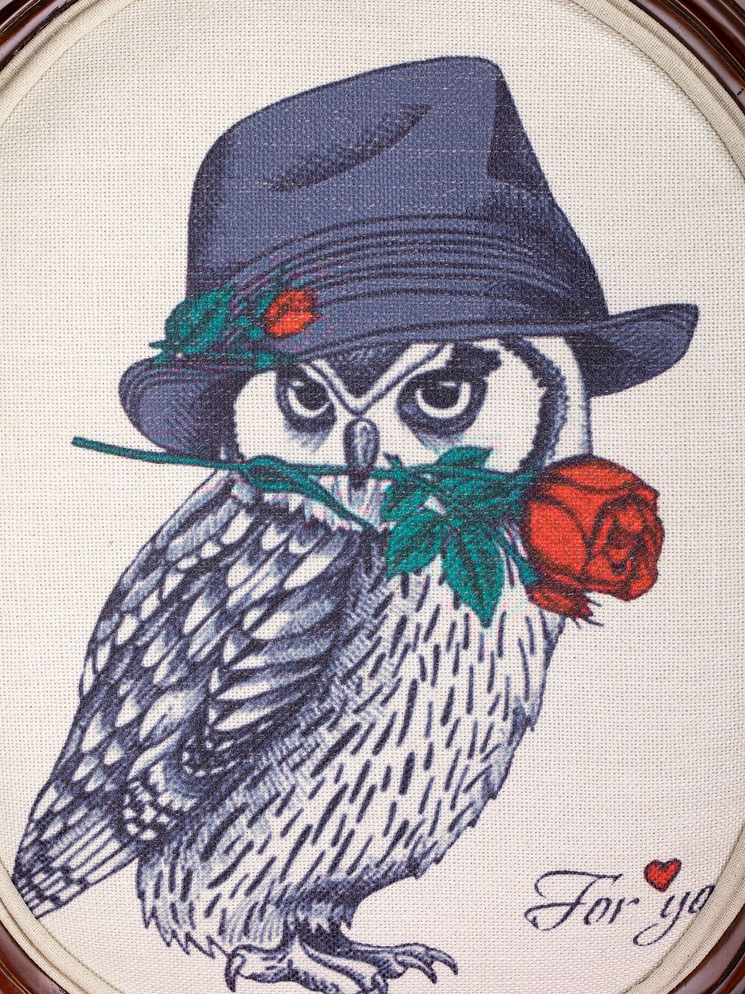 Стул Сова с розой Glasar 51-046