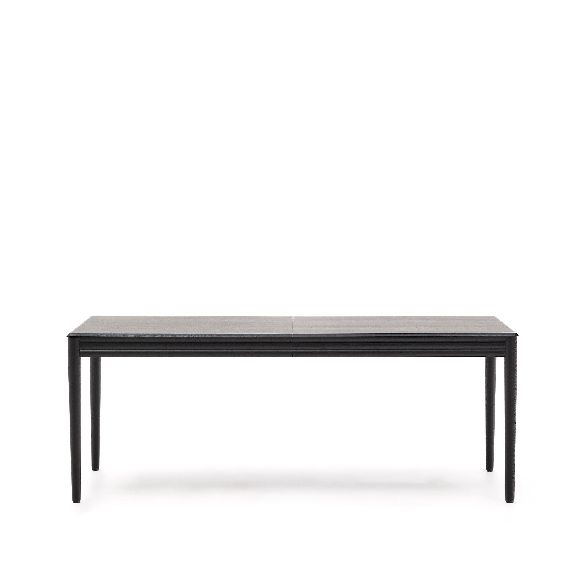 Раздвижной стол Lenon черный из шпона и массива дуба 200(280)x90 La Forma (ex Julia Grup)