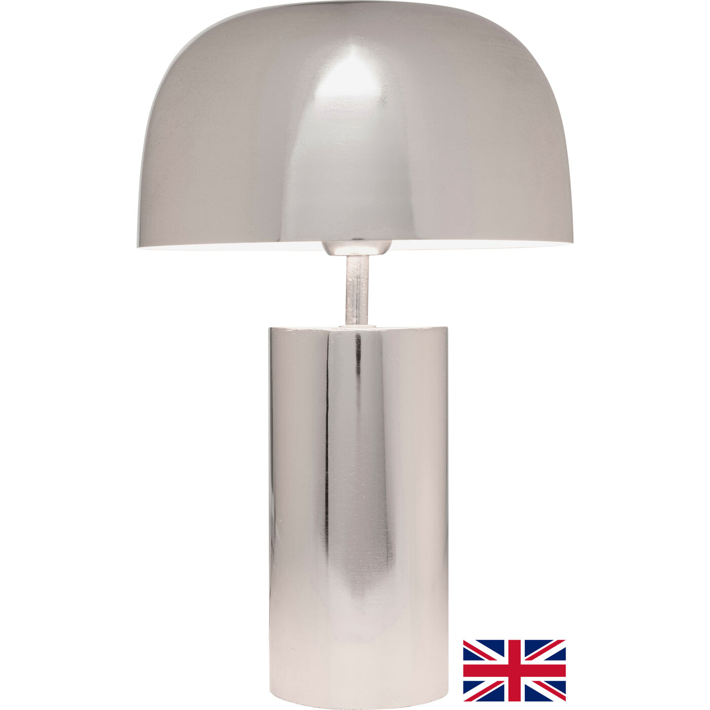 Светильник настольный Loungy Chrome 38cm UK KARE 46561