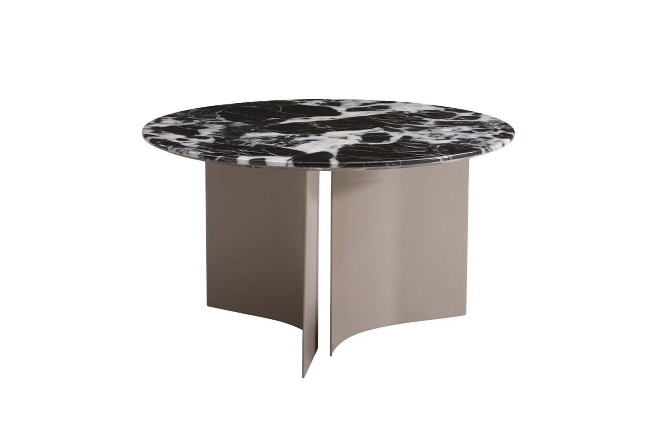 Столик журнальный искусственный мрамор черный Garda Decor 57EL-10311