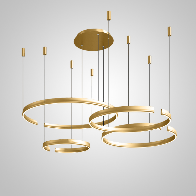 Подвесная люстра VEIKKO COMBO D45+65+65+85 Brass by ImperiumLoft