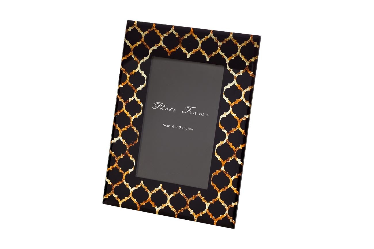 Фоторамка декоративная золотистая Garda Decor KFP195