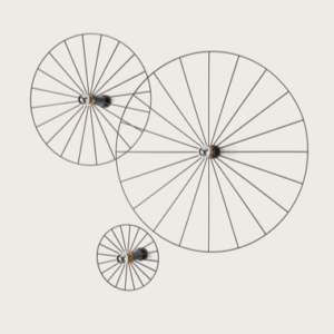 Бра Wheel 60 cm черный + цоколь 10 cm черный Aromas del Campo