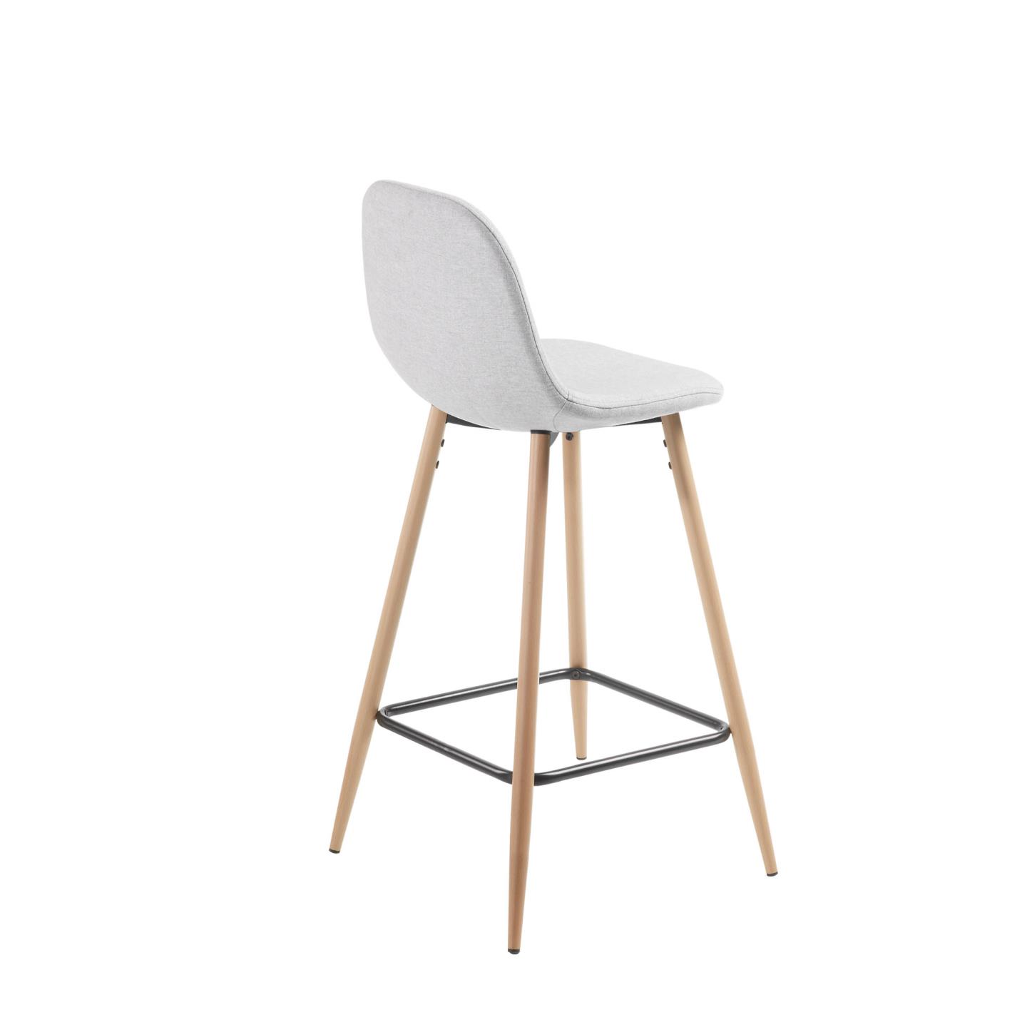 Полубарный стул Nilson светло-серый La Forma (ex Julia Grup)