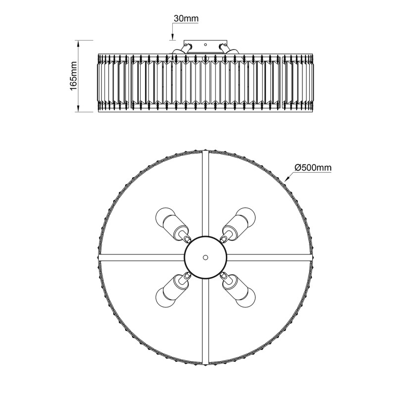 Накладная люстра Escada 2116/4