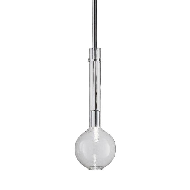 Подвесной светильник Selene Illuminazione Ampolla smoke/chrome 2804-030002 smoke/chrome
