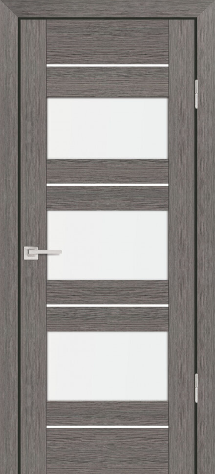 Межкомнатная дверь Graf PS-11 белый сатинат Грей Мелинга (1900 х 600)