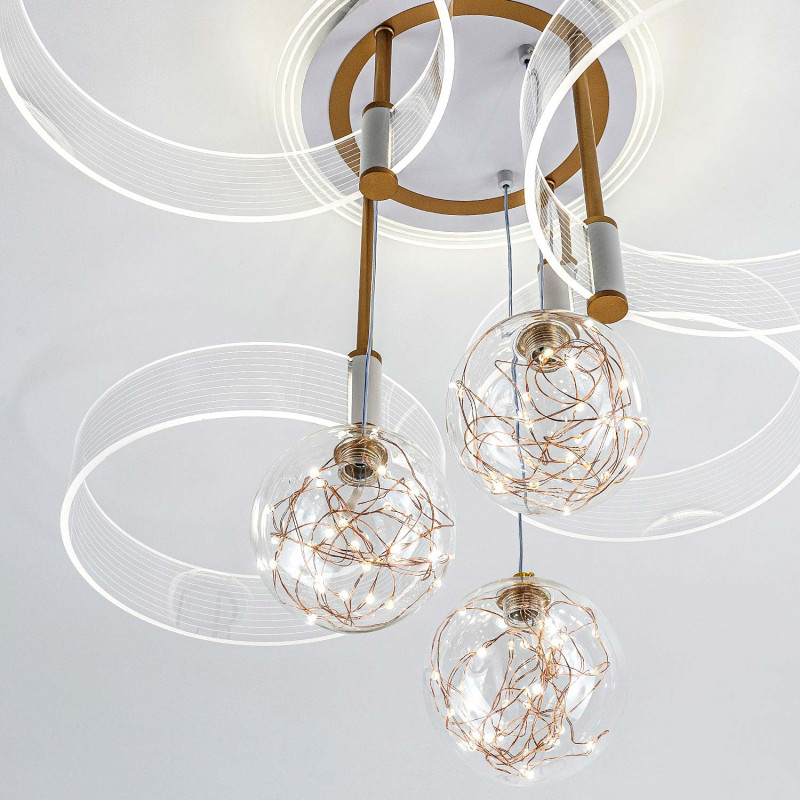 Накладная люстра LED4U L1040-750 WT