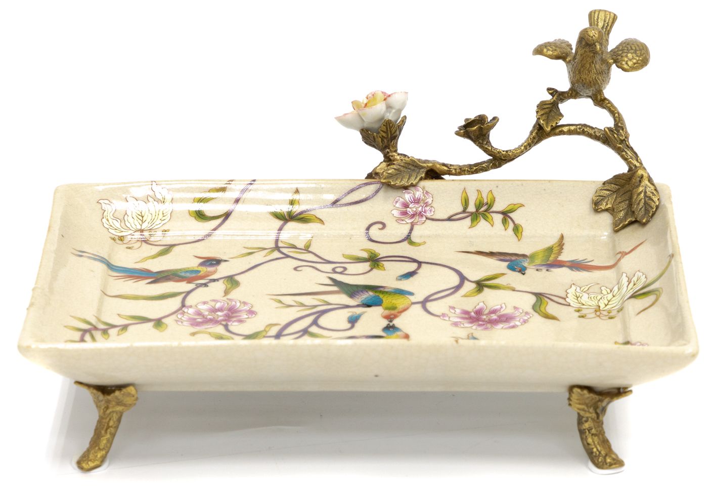 Блюдо с птичкой Glasar 31G2431/C716FC/HFD2075