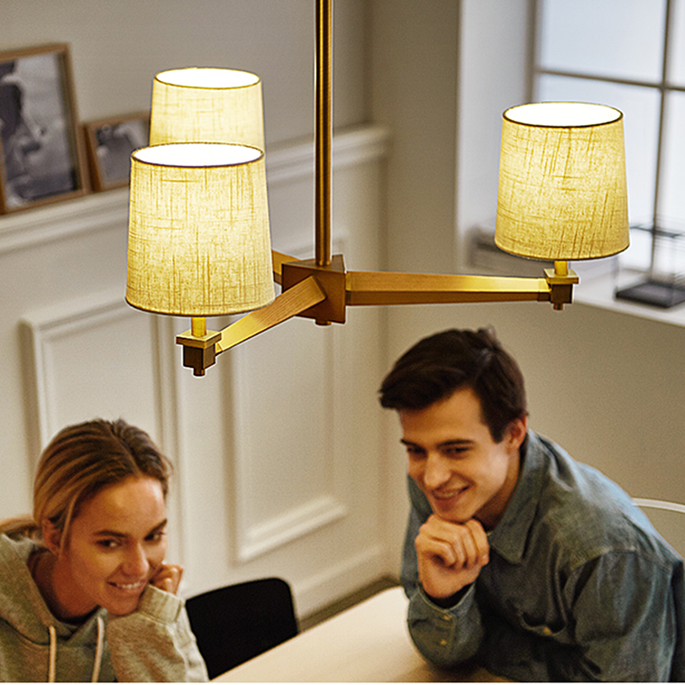 Люстра Jorgenson D85 White/Light wood by ImperiumLoft