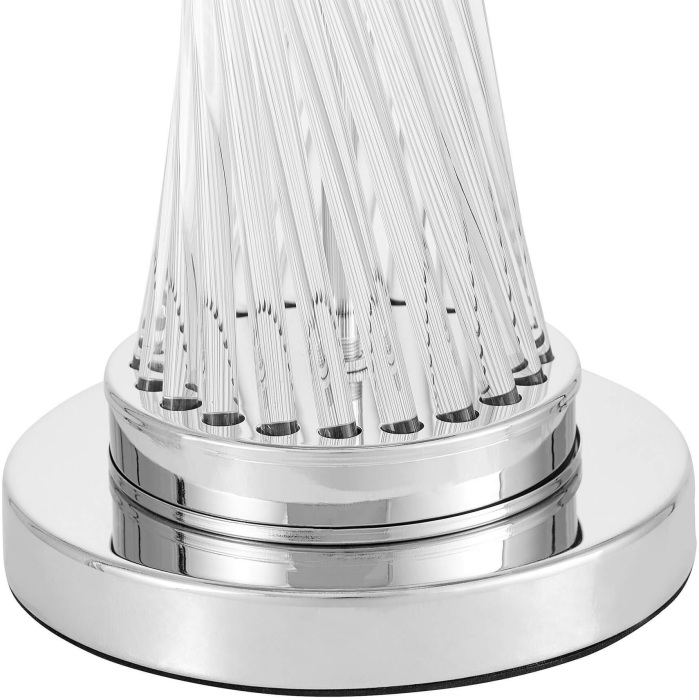 Интерьерная настольная лампа Lumina Deco LDT 302 CHR+BK