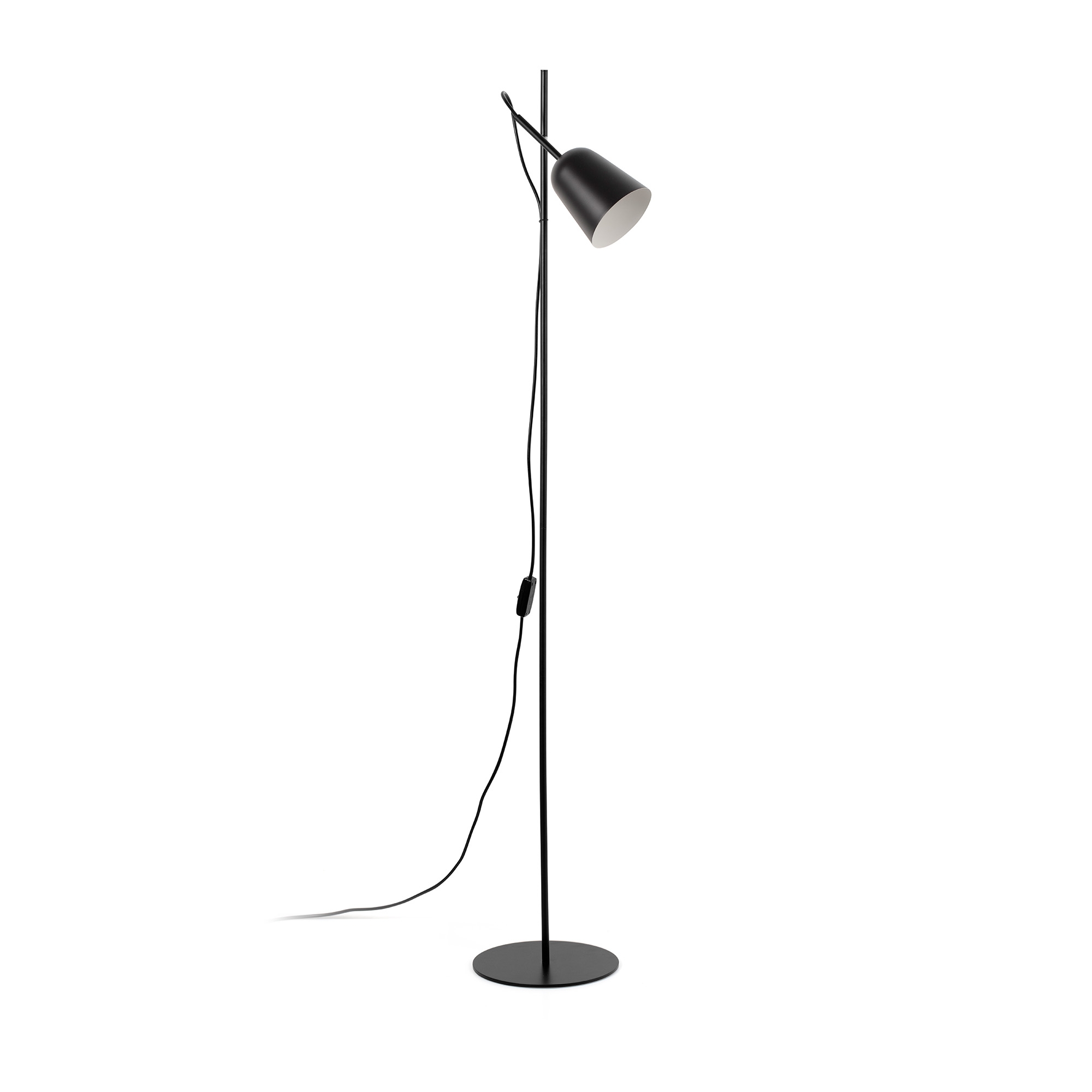 Торшер STUDIO черный абажур 1xE14 Faro