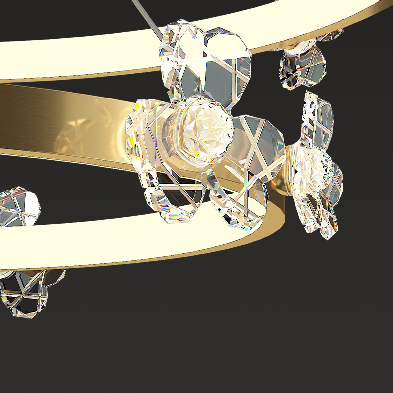 Подвесная люстра CAMILIA C L115 Black by ImperiumLoft