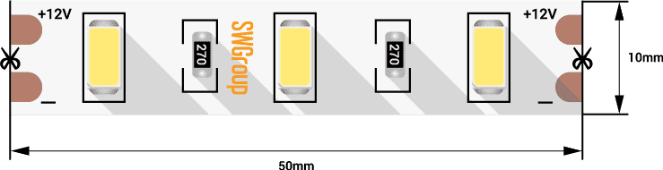 Лента светодиодная SWG SWG660-12-12-NW-M