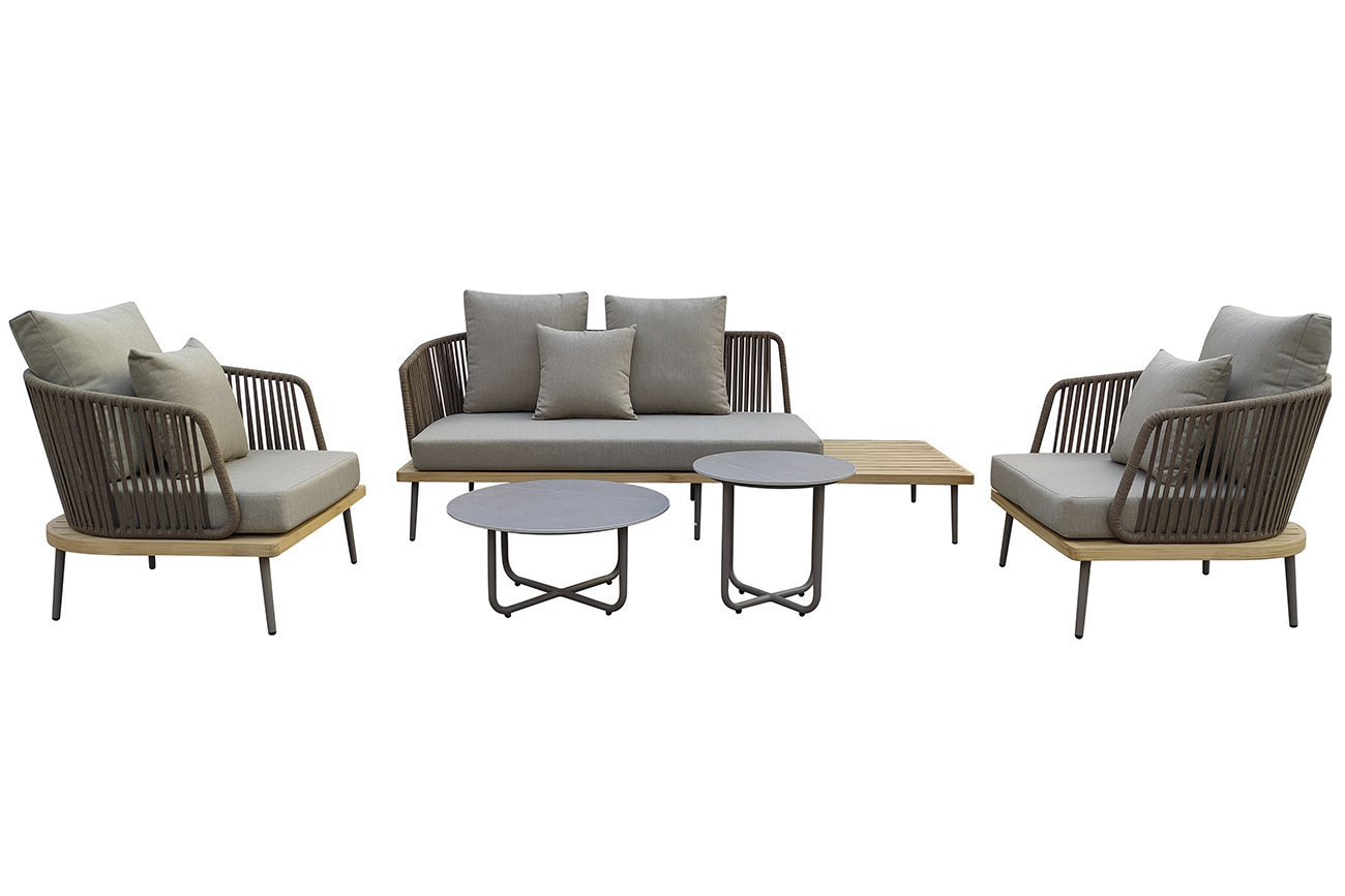 Кресло Bayley уличное серое Garda Decor 129KN-03041