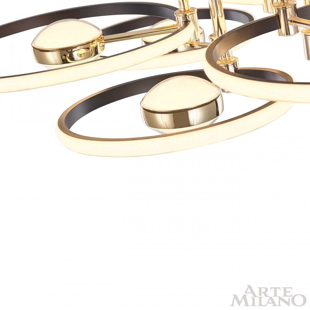 Светильник светодиодный 276140/6+6 BK/GD Arte Milano