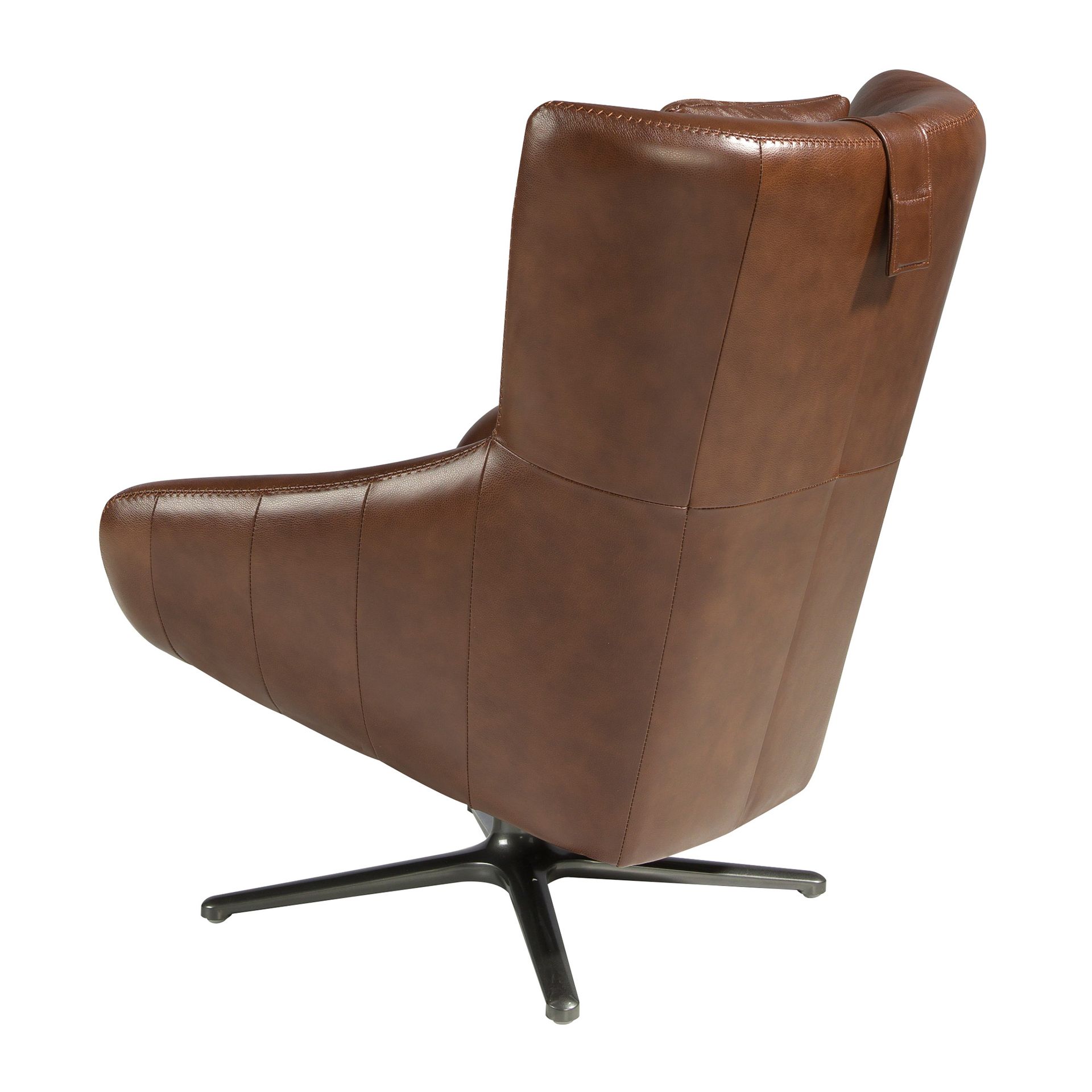 Поворотное кресло 5089/A1001-M1595 с кожаной обивкой Angel Cerda