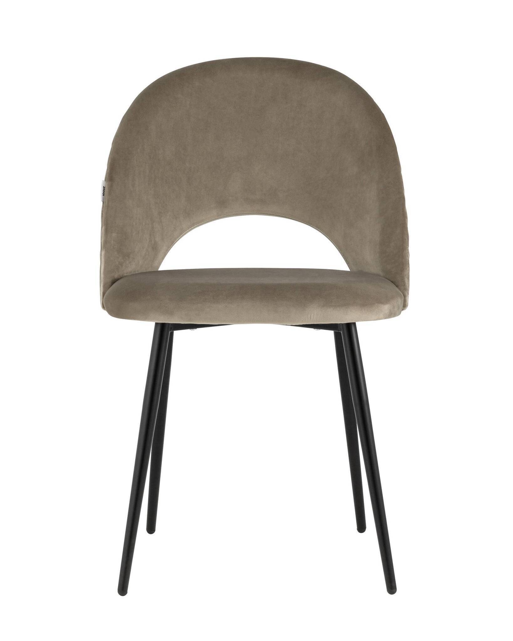 Стул Меган велюр с ромбами капучино Stool Group
