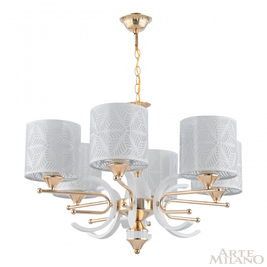 Люстра подвесная с плафонами 302097/6 Wh/Gd Arte Milano