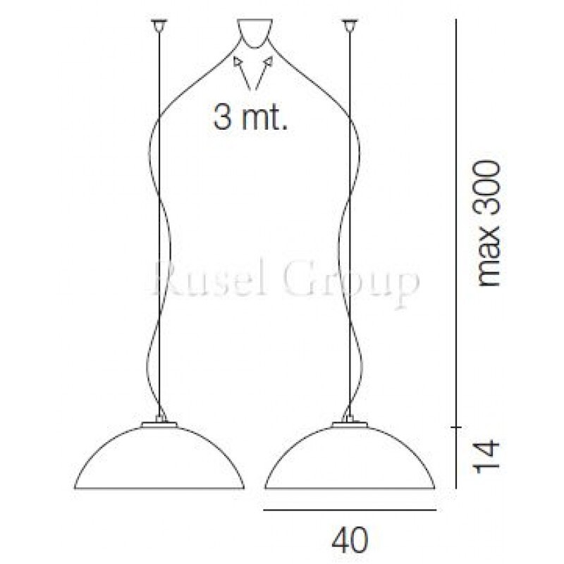 Подвесной светильник Vistosi ALUM_09 SP D2