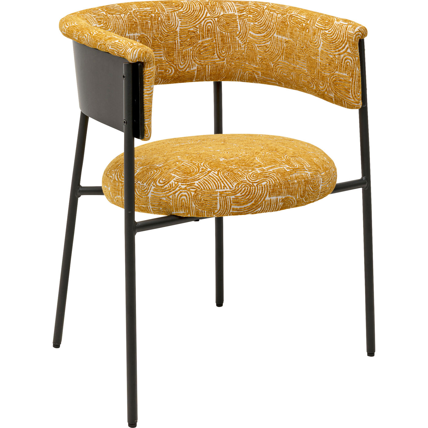 Стул с подлокотниками Vada Yellow KARE 71330