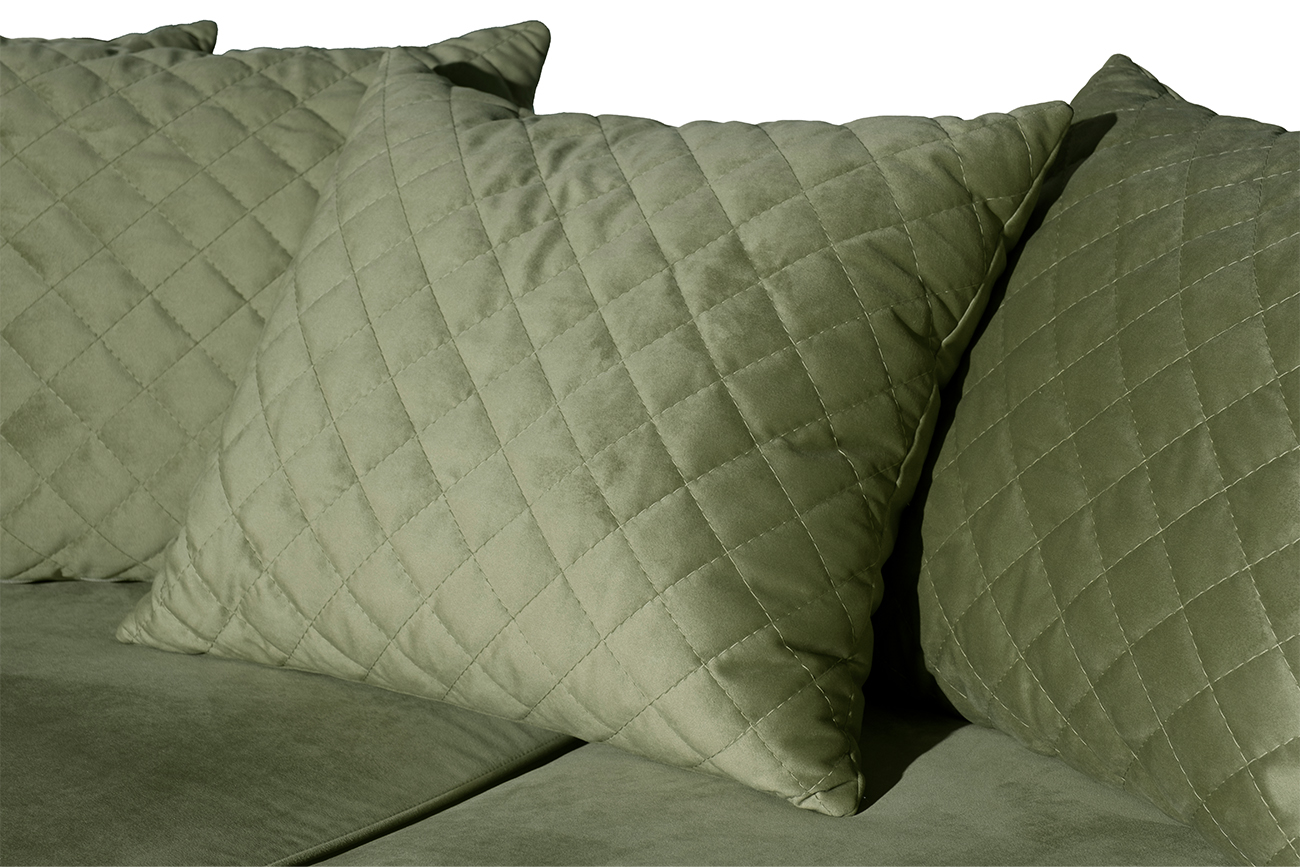 Диван Sorrento 230M трехм.раск,велюр оливковый Colt1002-OLIV 230*101*86 Garda Decor SORRENTO-230M-Colt1002-OLIV