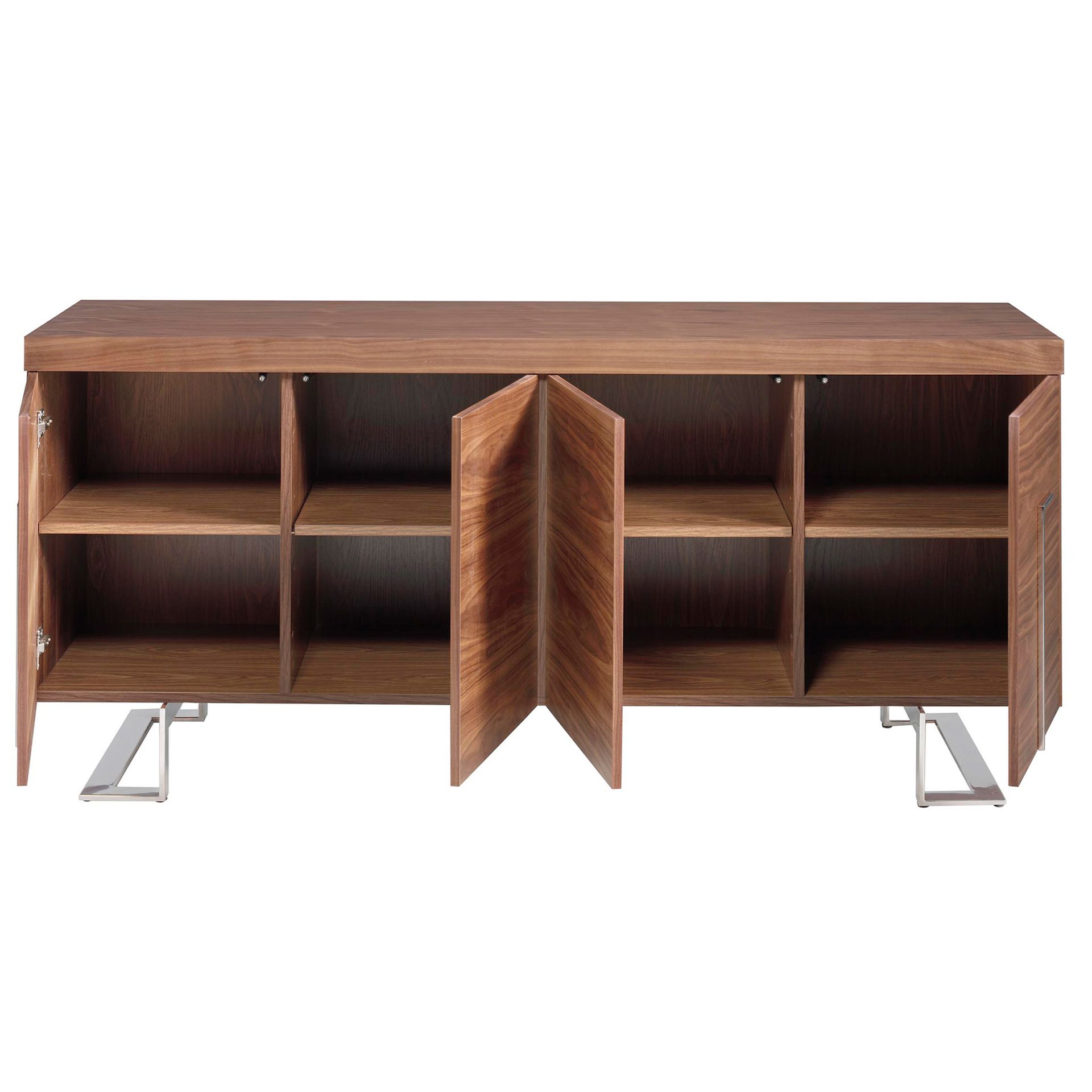 Сервант MK2103SB /3221 из орехового дерева и хромированной стали Angel Cerda