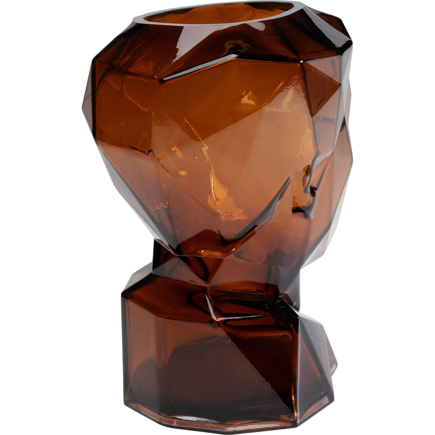 Ваза Prisma Face Brown 30 см KARE 56189