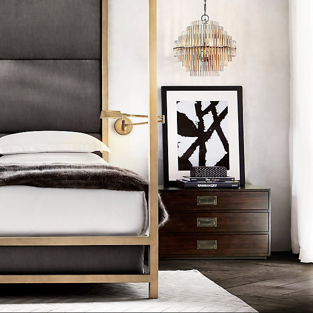 Люстра Restoration Hardware Emile Round 42" Pewter