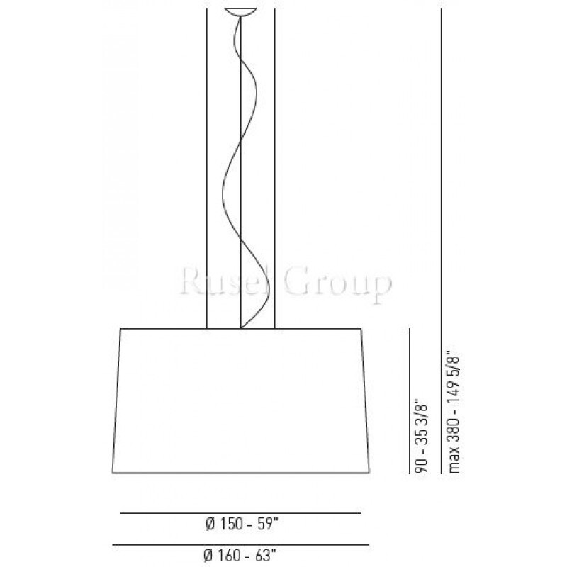 Подвесной светильник Axo Light VELVET SP 160