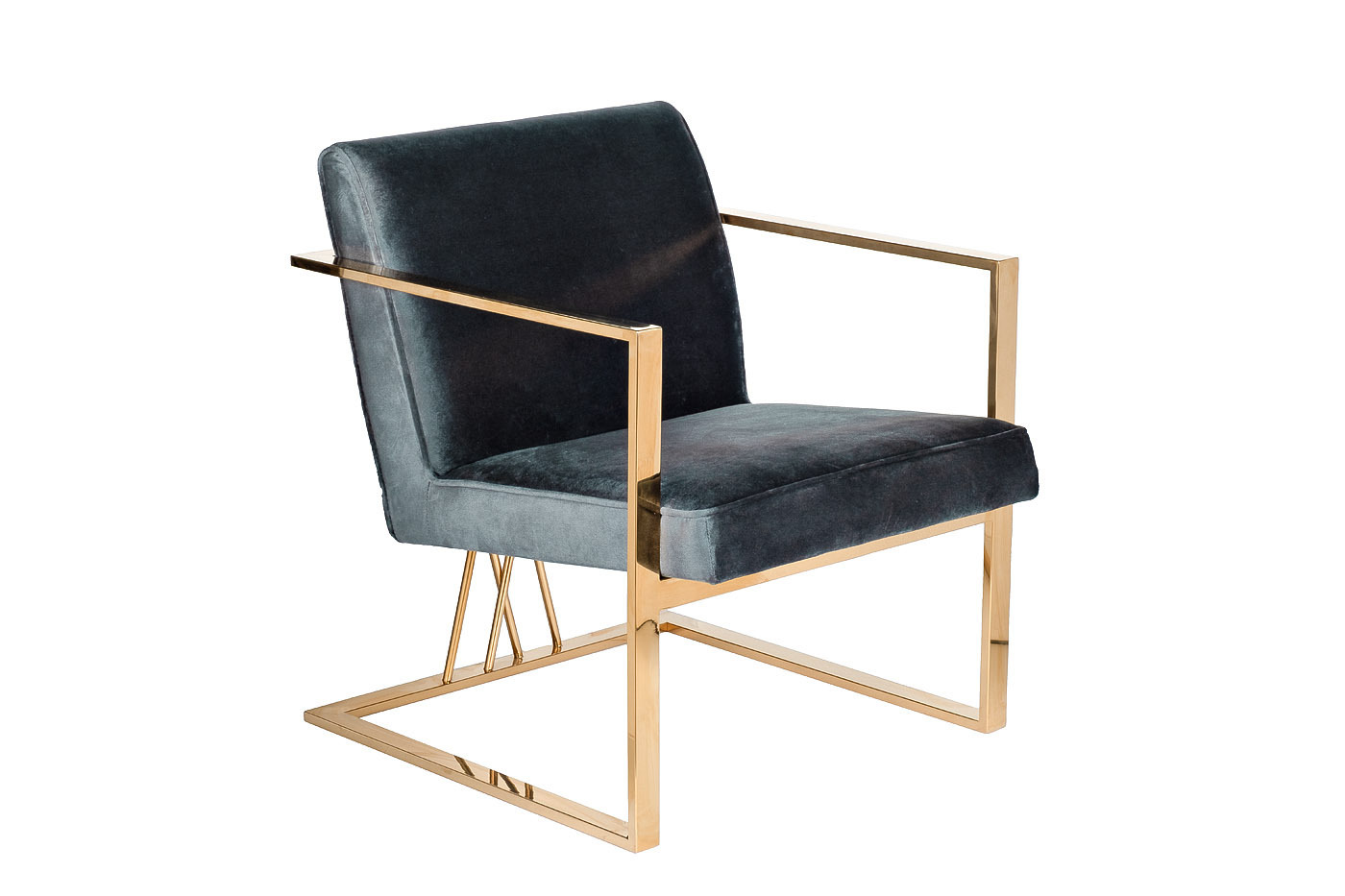 Стул велюровый зеленый/золото Garda Decor GY-AC8056GOLD-GR