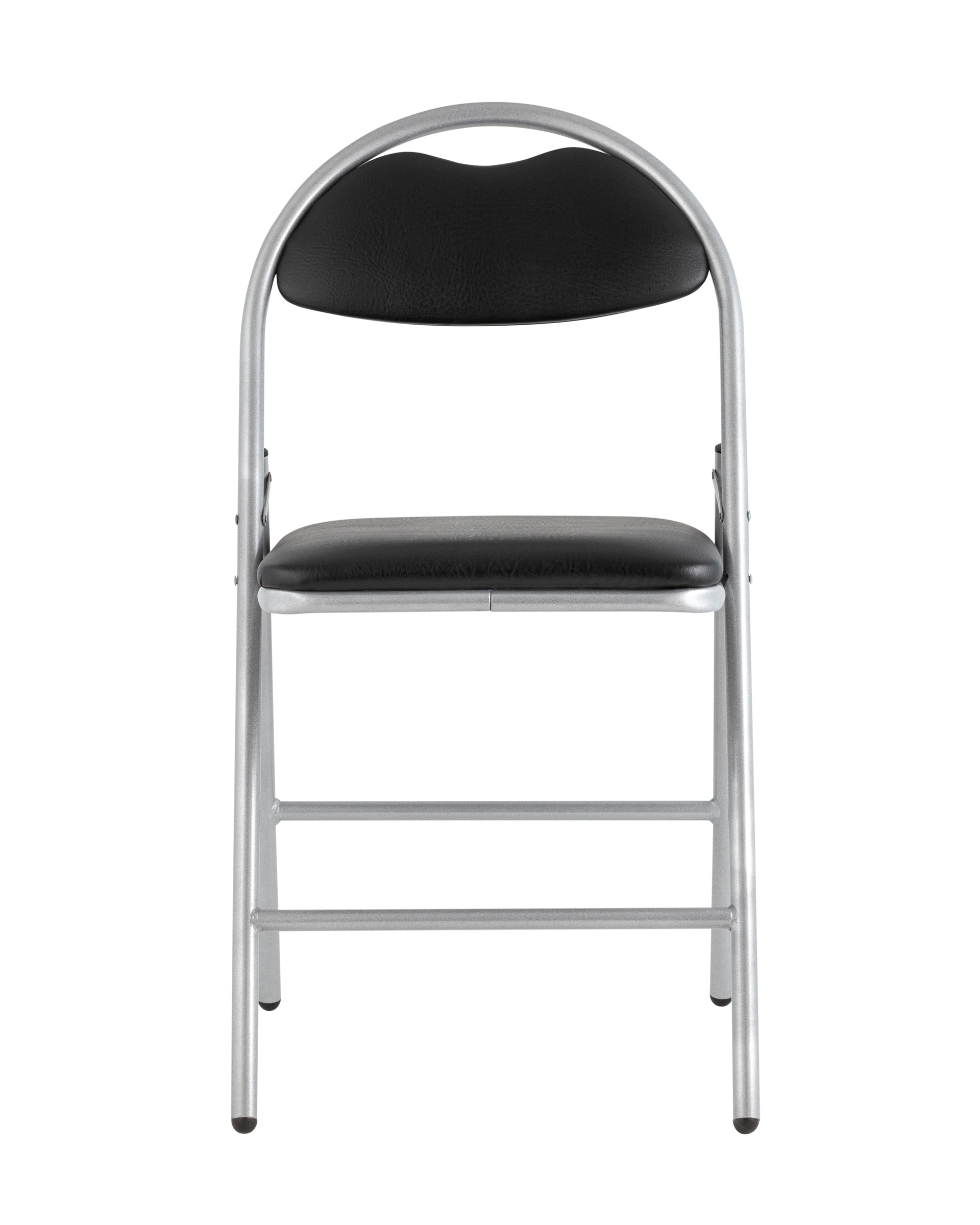 Стул складной Hagen экокожа черный каркас металлик Stool Group