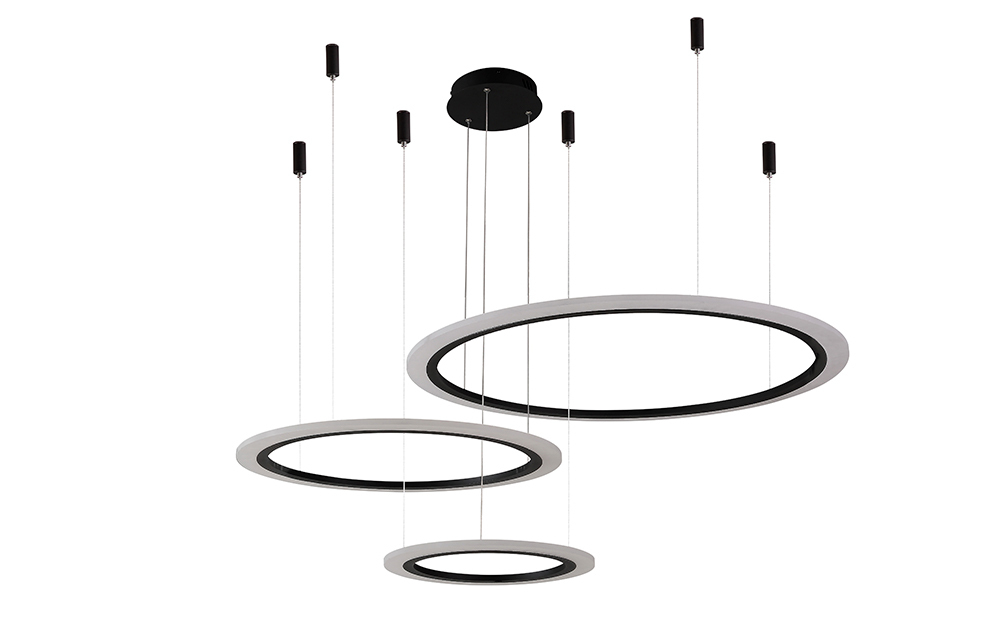 Люстра Crystal Lux MANZANA SP67W LED D400+600+800 BLACK