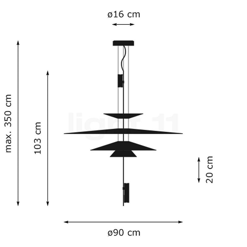 ПОДВЕСНОЙ СВЕТИЛЬНИК  VIBIA Flamingo 1550