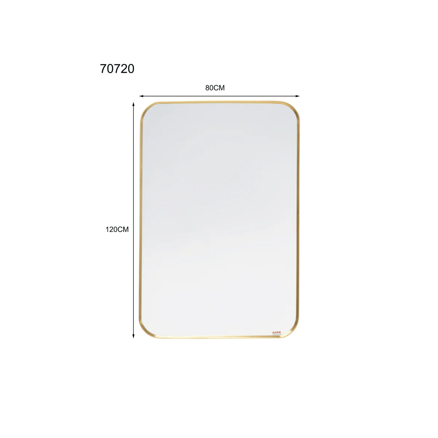 Зеркало настенное Simply Brass 80x120cm KARE 70720